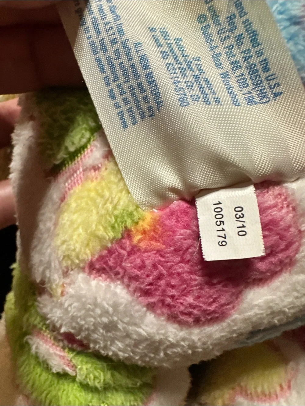 Build-A-Bear Floral Bunny Plush White Pink Easter Spring Stuffed Animal 16”